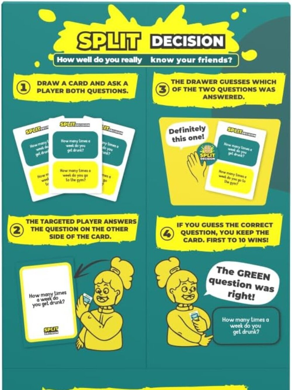SPLIT DECISION - Viral Trivia Party Game About Your Friends - NEW - Picture 3 of 5